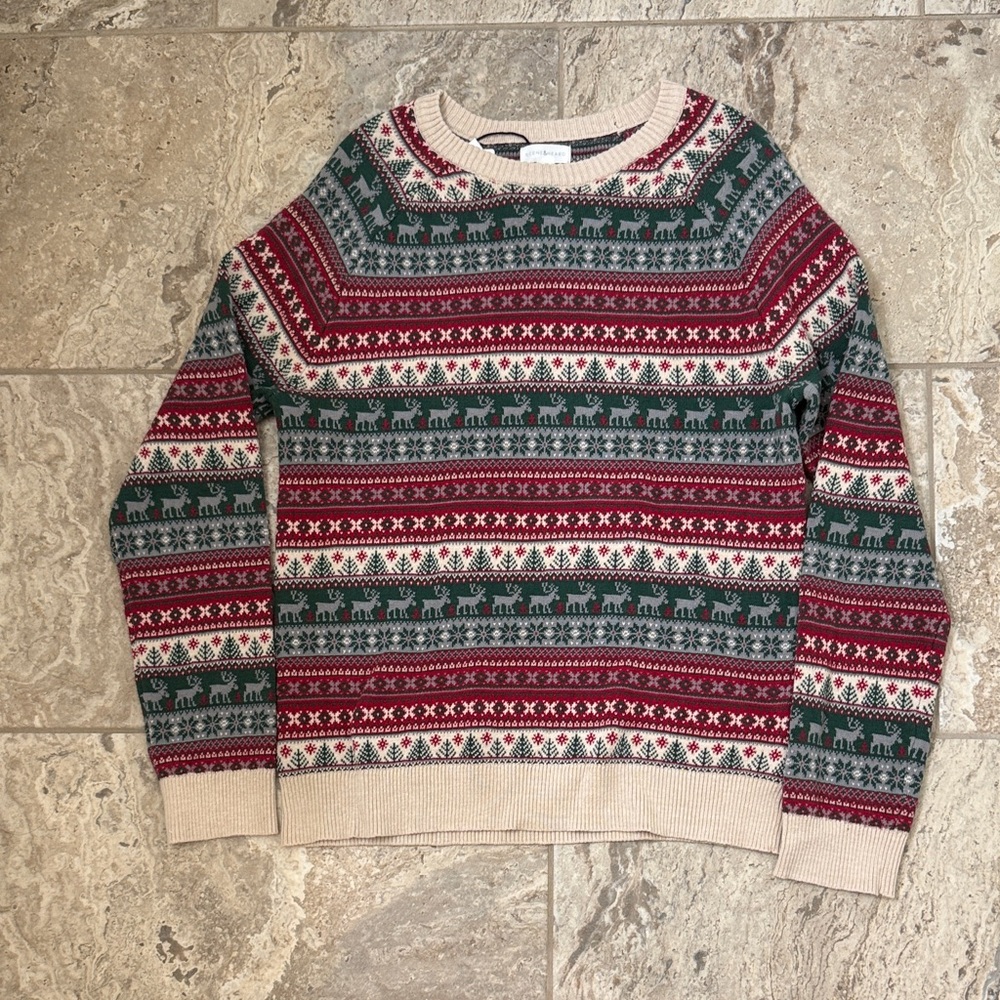 NWT Size 14/16 Scene&HearClassic&Heard Christmas Crewneck Sweater -
